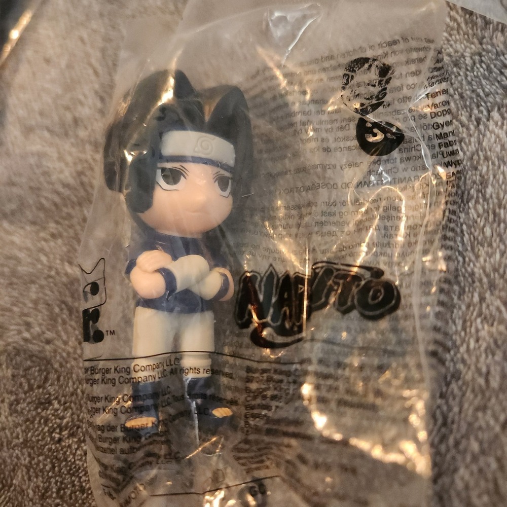 Burger King Toy Naruto Sasuke Uchiha #4 2025 Figure Anime New Sealed